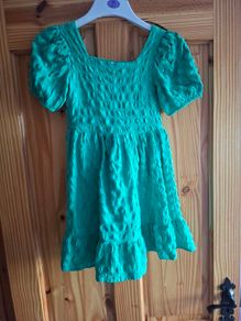 Green dress and Cardigan 9-10years