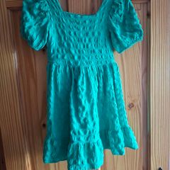Green dress and Cardigan 9-10years