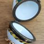 Vintage Porcelain Egg Hinged Trinket Box 3 Gold Legs Floral Image 6