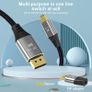 CableDeconn Premium 8K@60Hz/4K@144Hz Mini DisplayPort (Female) to DisplayPort (Male) v1.4 Bi-Directional Gold-Plated/Alloy Adapter (Brand New/Warranty) Image 3