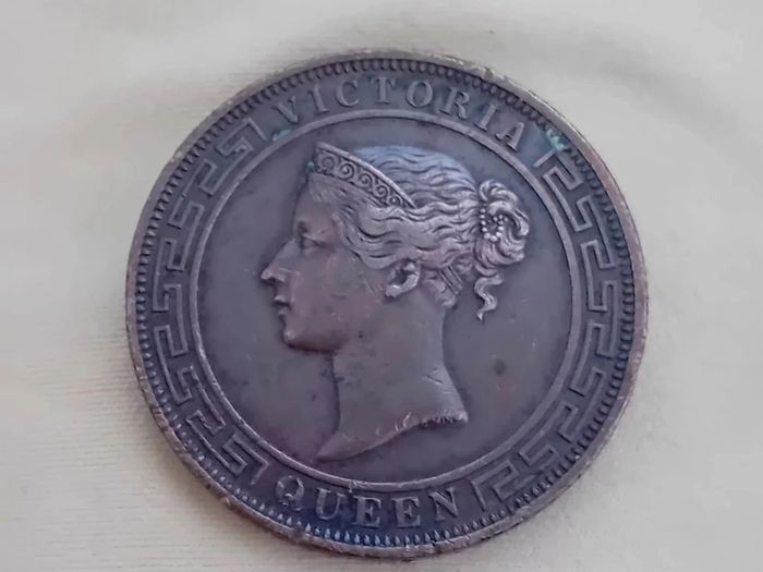 Ceylon Queen Victoria Large 5 Cents
