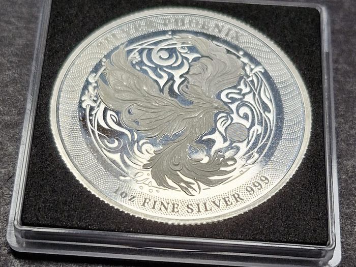 Niue 1 oz silver mythical PHOENIX 2025 proof-like 2 Dollar Coin
