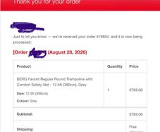 Berg 12.5ft, Brand New- Never Used -769 receipt