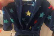 Next navy red, blue, green and yellow star dressing gown age 18months - 2 years