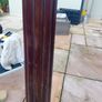 Antique Mahogany Column Coat stand brass lion hooks Image 10