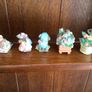 Vintage Merry Mousetails miniature ornaments x5 Image 2