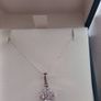Sterling Silver Cubic Zirconia Cross and Chain Image 3