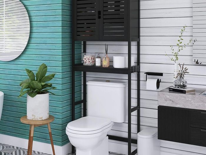 Bathroom Storage Shelf with Cabinet
