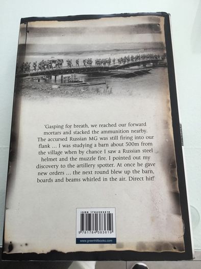 Hard Back book. Mortar Gunner on the Eastern Front . The Memoir of Dr Hans Heinz Rehfeldt Vol 1.
