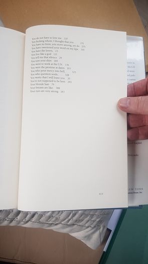Signed, Leonard Cohen, book of poems and songs.