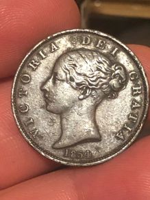 1854 half penny Victoria