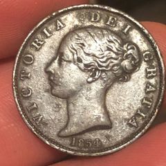 1854 half penny Victoria