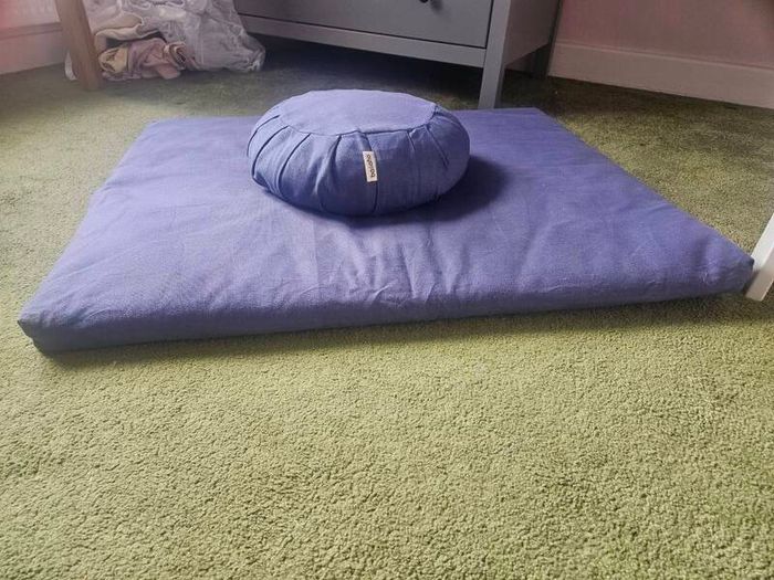 Meditation cushion and mat