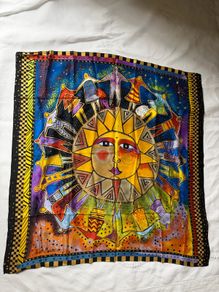 vintage Laurel Burch silk scarf
