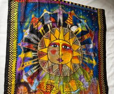 vintage Laurel Burch silk scarf