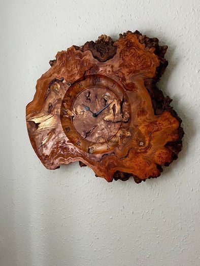 Hand crafted Wooden clock