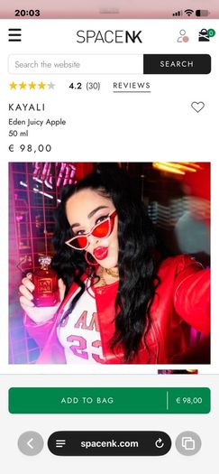 New KAYALI Eden Juicy Apple EDP 50ml