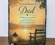 Personalised memorial slates