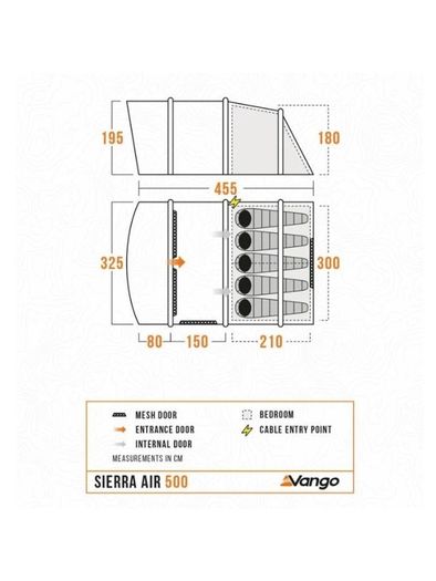 Vango Sierra Air Beam 500XL 2026 Model - Price Match