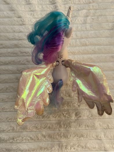 My Little Pony G4 Talking Princess Celestia speaks Polish approx. 21 cm. Used Plesae see photos