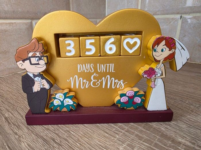 Disney UP wedding countdown