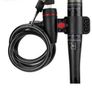 Bike Lock with Key & Bar Bracket holder. Coated. Steel Cable anti-theft Bicycle Lock with 2 Keys Coiling Cable. Image 2