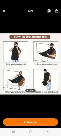 Apron for shaving