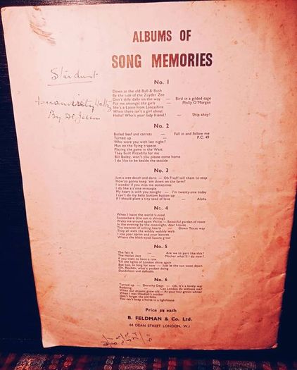 1957. Feldmans Album of Song Memories No. 4 .