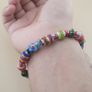 Vintage Venetian Style Chevorn & Mix Glass Trade Glass Beads Bracelet Image 10