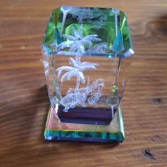 3D laser crystal glass ornament