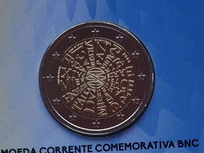 Portugal 2 Euro Base Metals Brilliant Uncirculated Coin 2023 - A Coin for Peace - 2 Euro Commemorative Coin