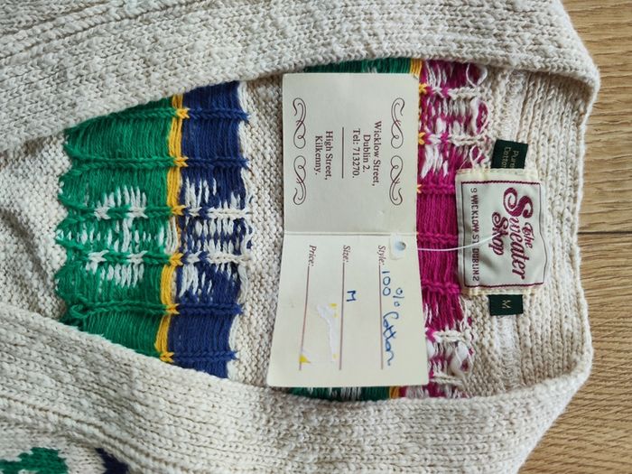 cardigan size M from the sweater shop wicklow floral design