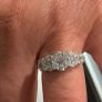 Beautiful 5 stone diamond dress ring in 18ct white gold Image 4