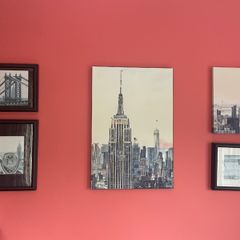 5-Piece New York Themed Wall Art Set (1 Large, 4 Small Prints)