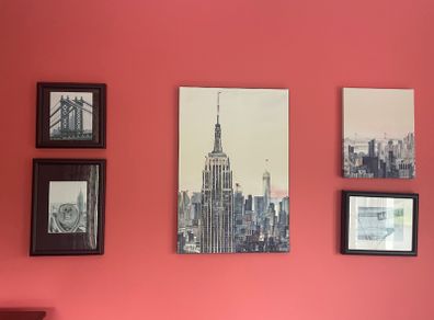 5-Piece New York Themed Wall Art Set (1 Large, 4 Small Prints)