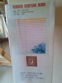 2 x Beech Venetian Blinds Brand New in Box