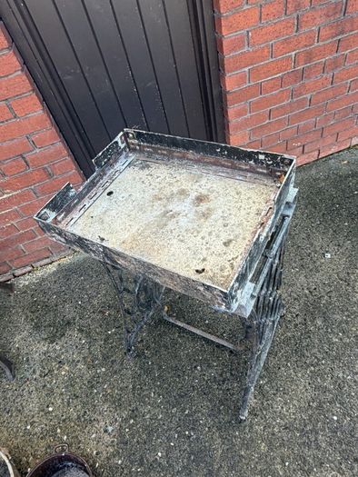 cast iron antique table