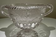 Vintage 1920s British (Thistle and Daisy) - Clear Glass Bowl