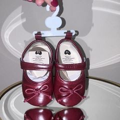 Baby Girls Wine Shoes. Size 13