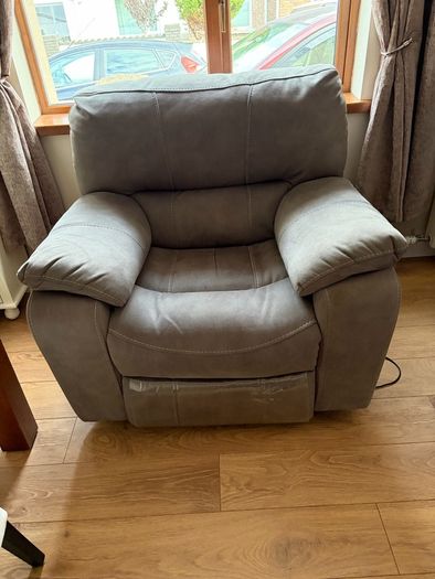 Leather recliner