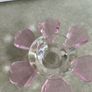 Clear & Pink / Purple, Lotus Flower - Tealight Candle Holders Image 4