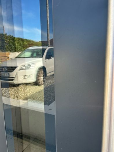 front door frame &  glass panel