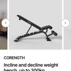 Weights bench,weights and bar.