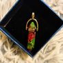 Ruby Zoisite Crystal Pendant Unique Natural Gemstone Image 6