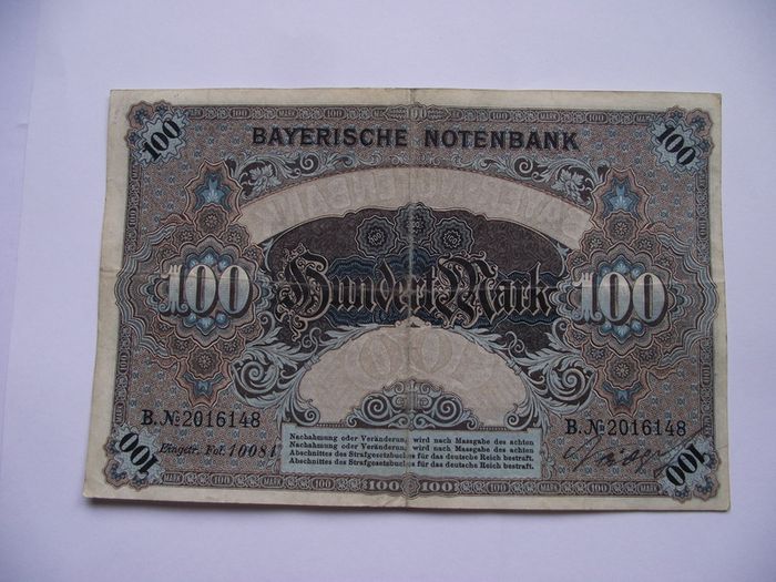 Germany. Bayerische Notenbank. 100 Mark (1.1.1900)