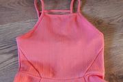 H&amp;M coral skater dress size uk8