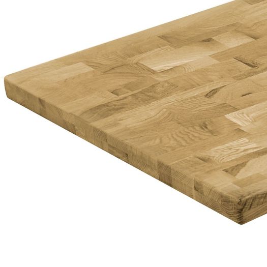 Table Top Solid Oak Wood Rectangular 44 mm 120x60 cm