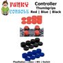 Nintendo Switch Pro Xbox One PS4 Controller Silicone Thumb Stick Grips PlayStation Blue Image 2