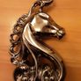 Ceramic Chrome Finish Horse Head ...  Ideal as Table Centre Piece/Mantle/Bed Side Locker .. Price Drop Image 2