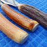 Vintage Newbridge Cutlery Co Horn Carving Set Shur Edge Knife Fork Steel Rochester Image 10